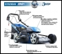 Hyundai HYM120LI510 120V Lithium Ion Cordless Battery Powered Self Propelled 3 in 1 Lawn Mower inc 2 x 60v Batteries & Charger - 3 year warranty