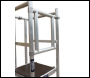 Lewis LPOD075 Industrial All-In-One Podium with Standard Gate & Built in Steps - 0.75m Platform Height