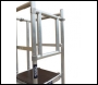 Lewis LPOD075A Industrial All-In-One Podium with Standard Gate & Detachable Ladder - 0.75m Platform Height