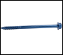 6.3 x 140mm Masonry Screws with Slotted Hex Washer Head - Box of 100