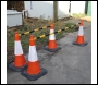 JSP Telescopic Demarcation Pole for use with most Traffic Cones - Extendable from 1100mm to 2200mm