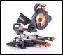 Evolution Power Tools R255SMS+ DOUBLE Bevel Multi material cutting sliding mitre saw PRO PACK additional wood blade included 110/230v