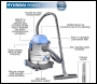 Hyundai HYVI2012 1200W 3 IN 1 Wet & Dry Electric Vacuum Cleaner 230v