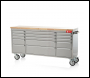 Crytec 72 inch  Stainless Steel 15 Drawer Tool Cabinet