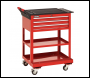 Clarke PRO395 182 Piece Tool Kit with 3 Drawer Service Cart